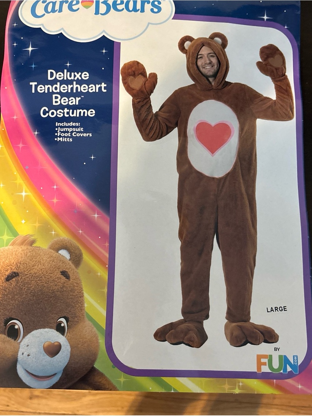 Care Bears Tenderheart Brown‎ Adult Costume - Deluxe Size Large